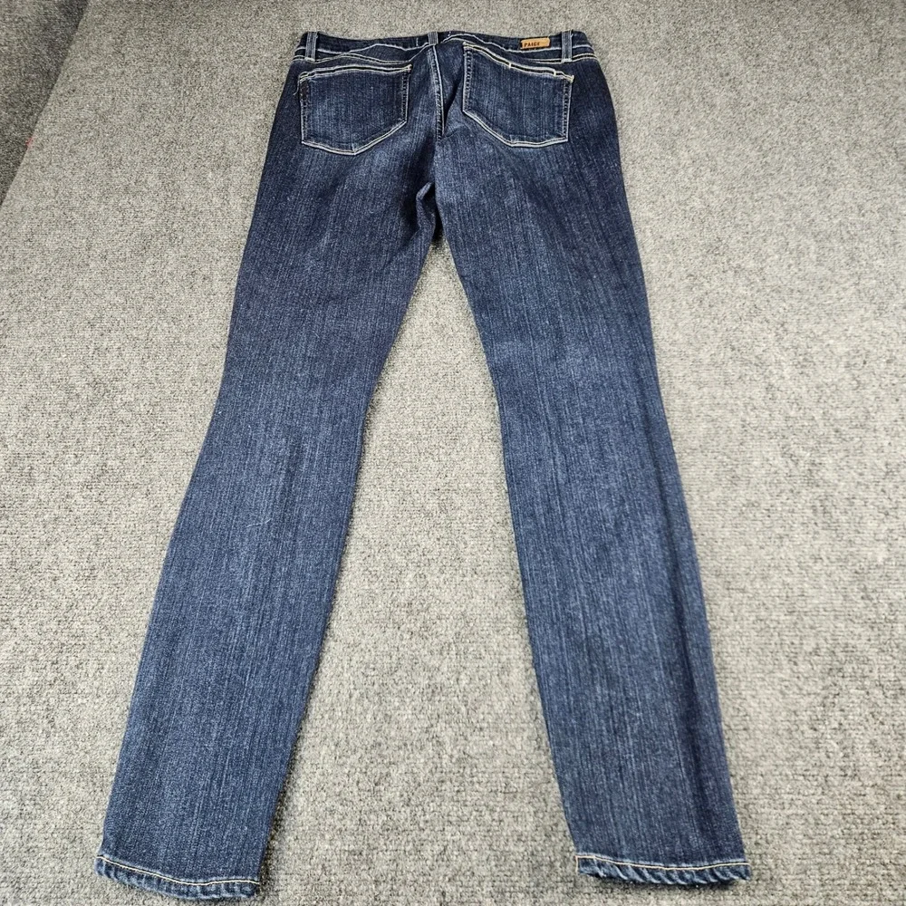 Paige Verdugo Ultra Skinny Distressed Jeans Dark Wash Size 31 Indigo Denim‎